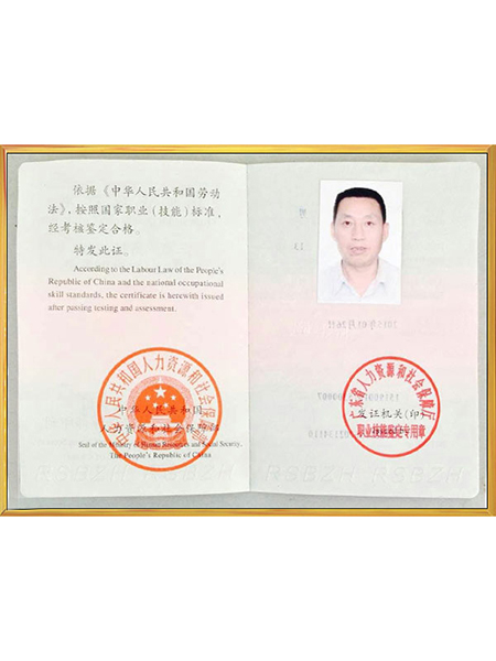 职业技能资格证