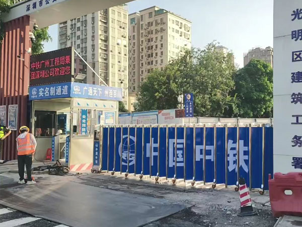 不锈钢电动伸缩门人脸...