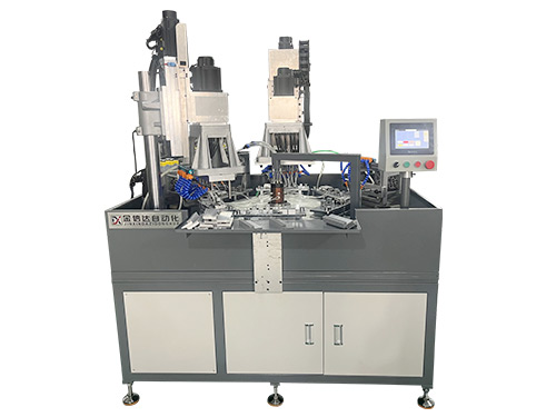 六工位转盘式钻孔攻牙机