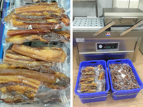 腊肉真空机应用案例