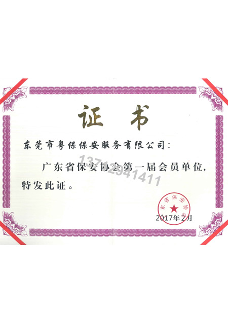 广东省保安协会第一届...