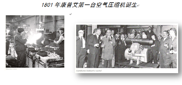 康普艾第一台空压机诞生