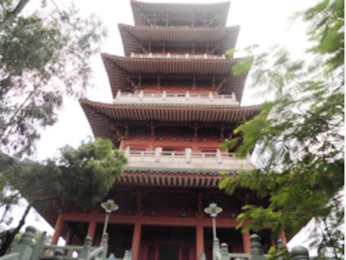 香市公园唐塔安全鉴定...