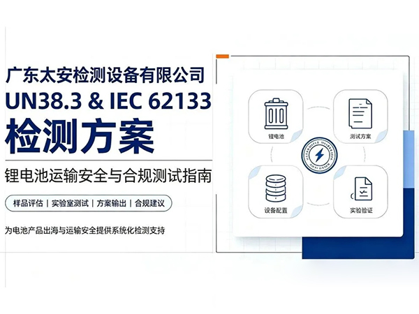UN38.3&IEC62133 八大测试全解析｜锂电池出海必备检测设备选型指南