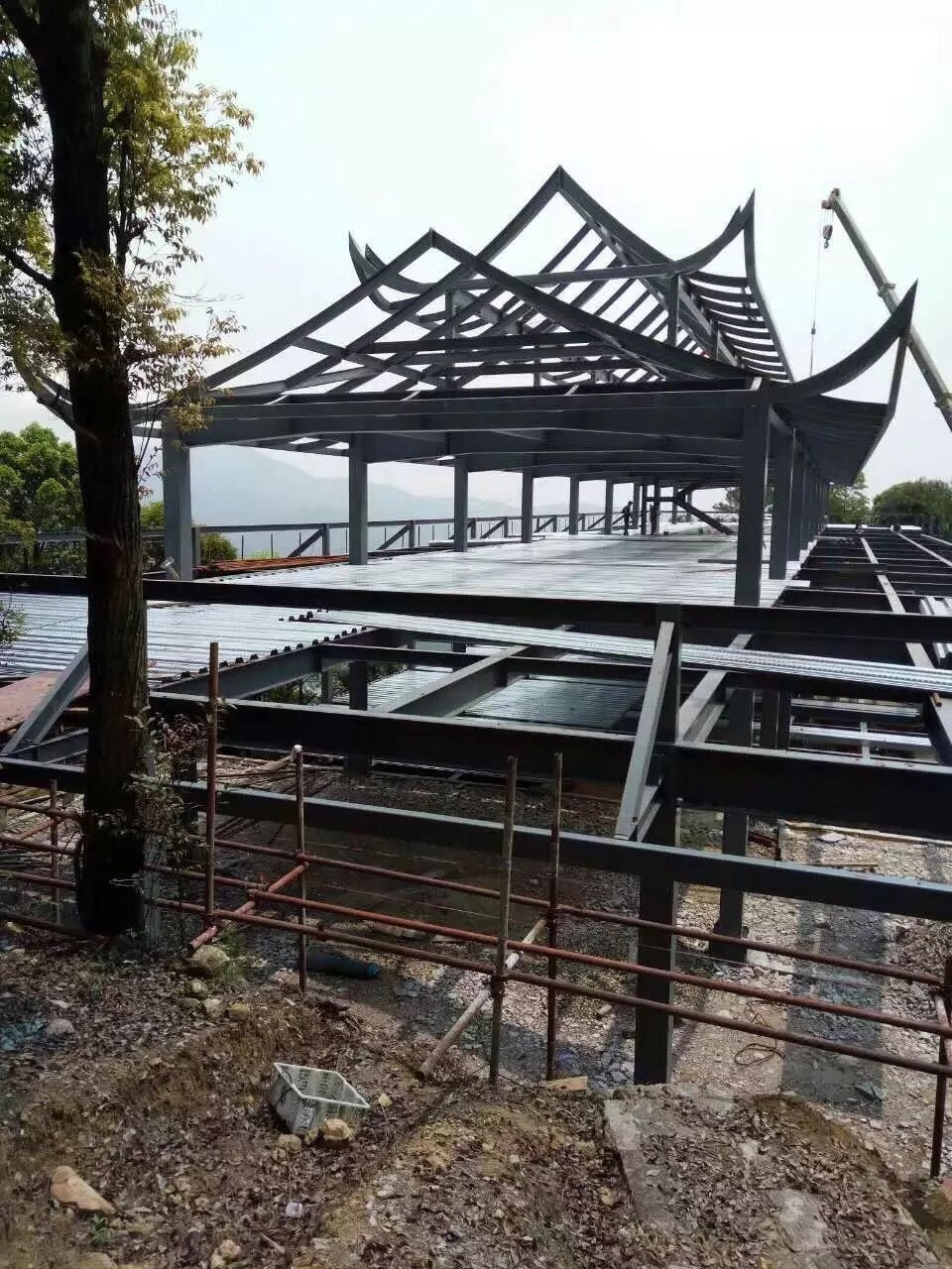 福建观音寺庙钢结构制...