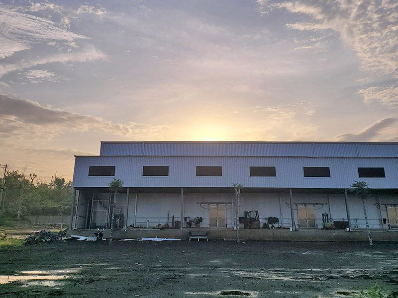 海口市钢结构冻库厂房...