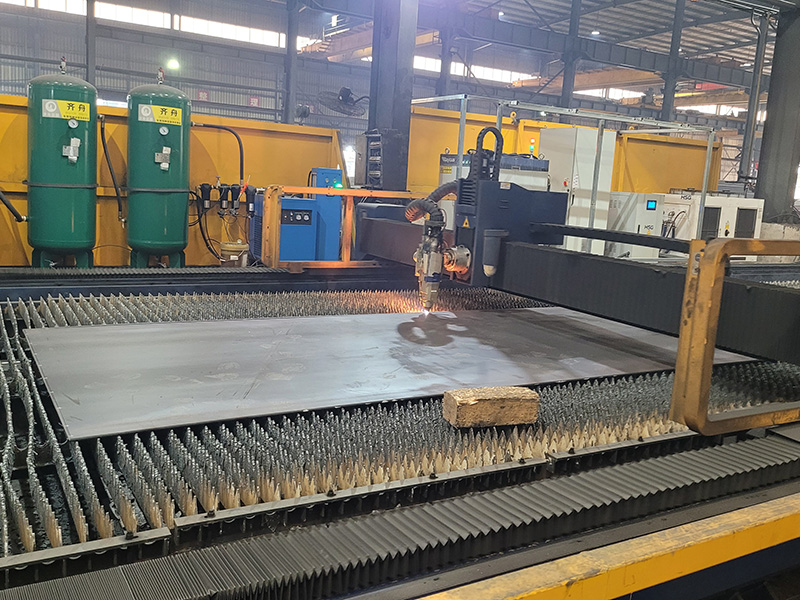 钢板激光开孔区域