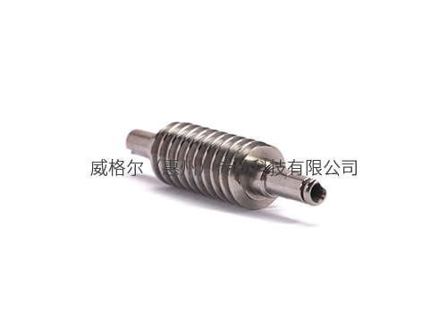 铜色高精密金属蜗杆