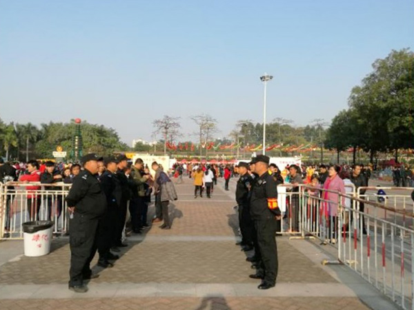 我司活动执勤现场