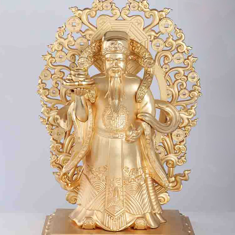 乾坤八卦平安如意金财神