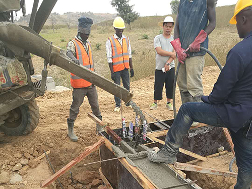 尼日利亚钢结构工程基础施工