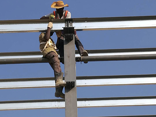 尼日利亚钢结构工程钢梁安装