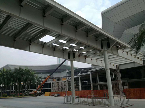 钢结构天桥安装