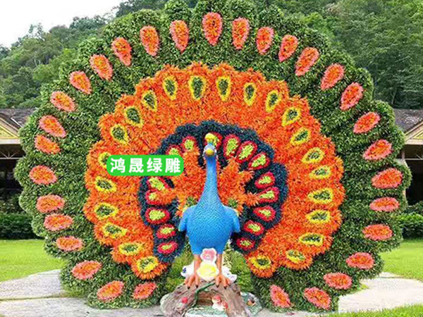 东莞常平山庄仿真绿雕工程