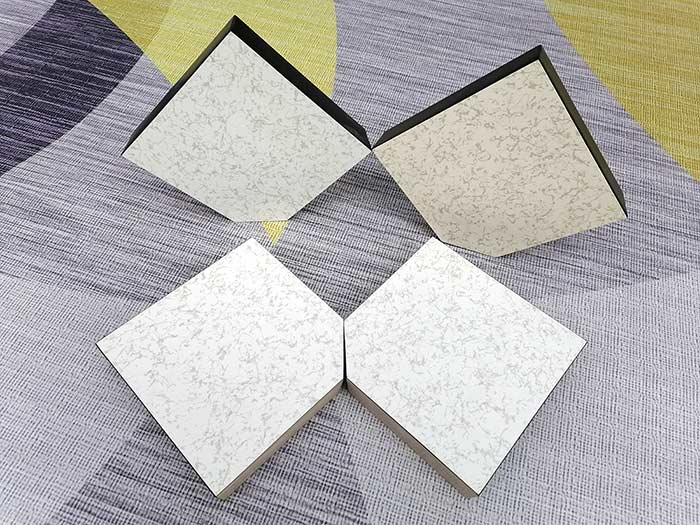 Why is calcium sulfate flooring commonly used?