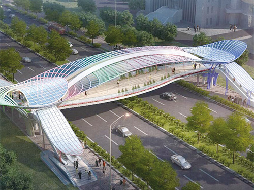 万科城人行天桥