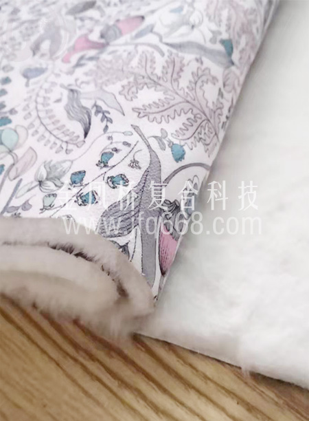 桃皮绒复合兔绒