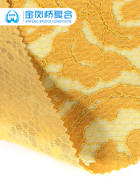 蕾丝复合欧根纱