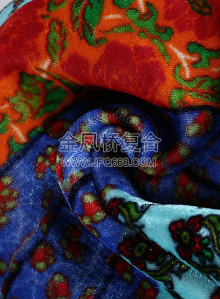 印花绒布复合空气层