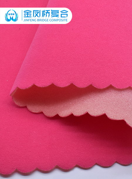 针织布复合天鹅绒