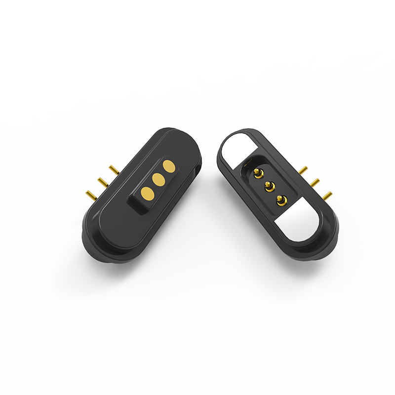 LBC0300AC（3PIN公端 母端平面折弯磁吸连接器）