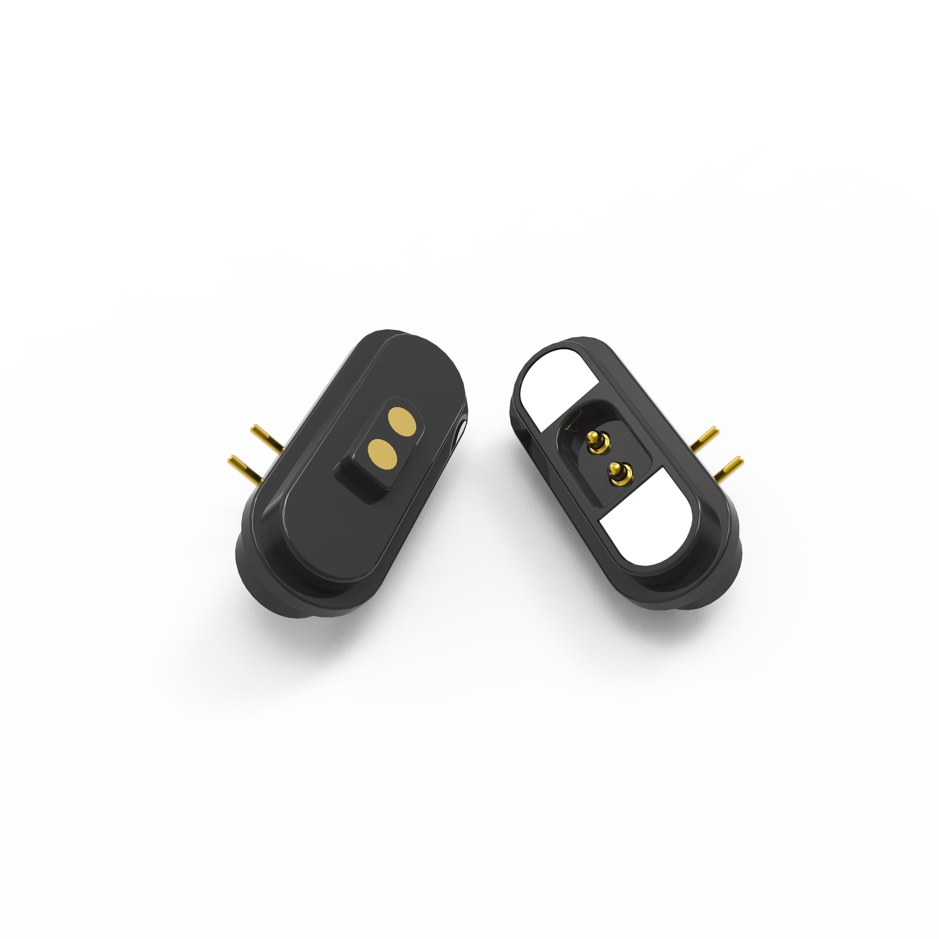 LBC0200AC （2PIN公端 母端平面折弯磁吸连接器）