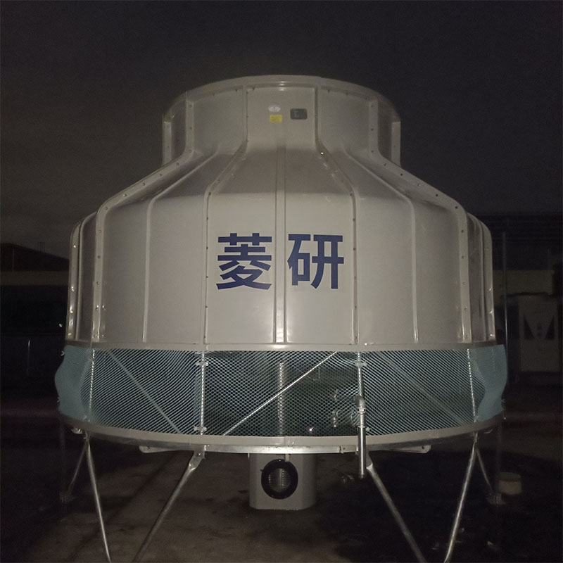 佛山食品厂250T高温冷却塔，玻璃钢圆形冷却水塔，耐高温水冷却塔 9.5