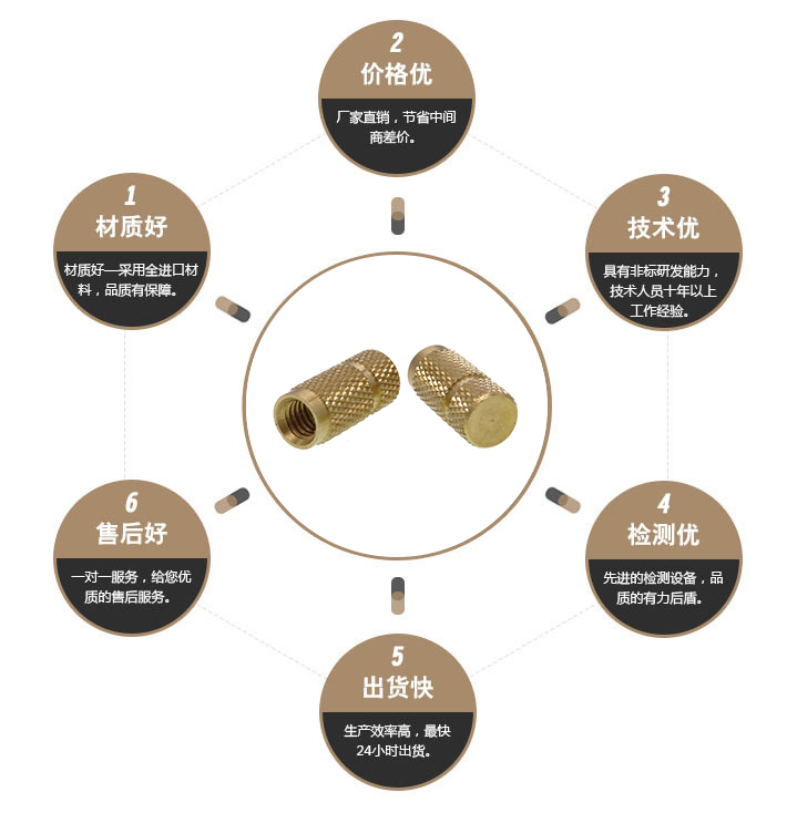黄铜注塑嵌件