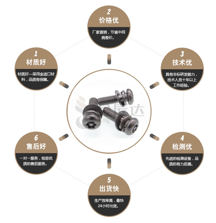 组合防盗螺丝