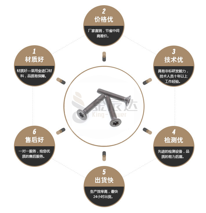 沉头防盗机螺丝