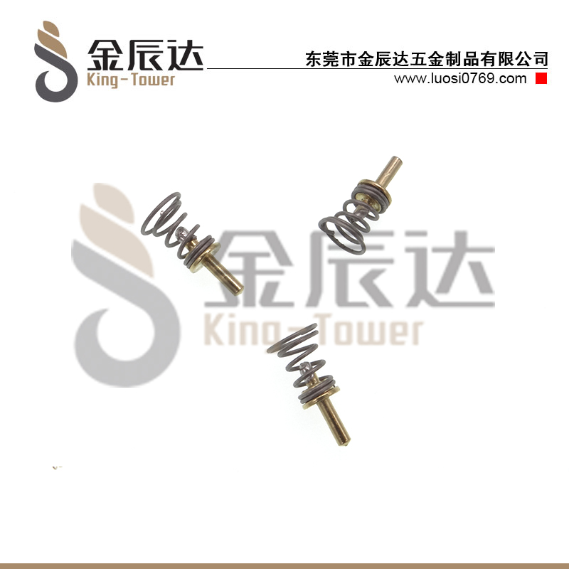 弹簧接触螺丝 镀金弹...