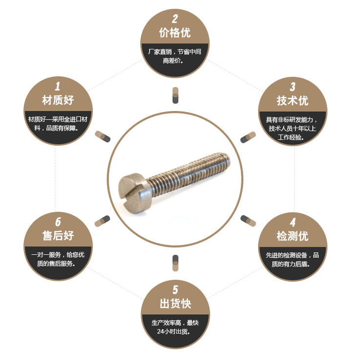一字特殊螺丝 