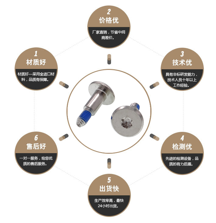 内梅花特殊螺丝 