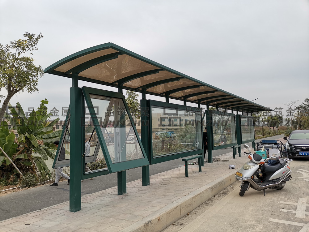 广东公交候车亭安装现...