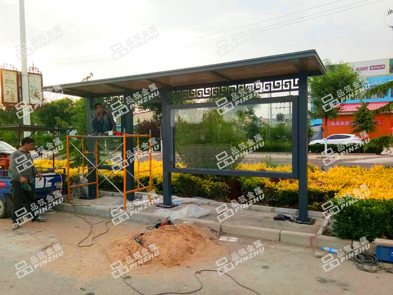 广东长安公交候车亭制...