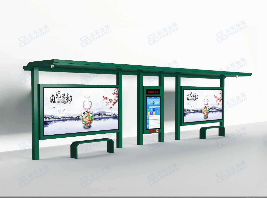 新疆喀什公交候车亭生...