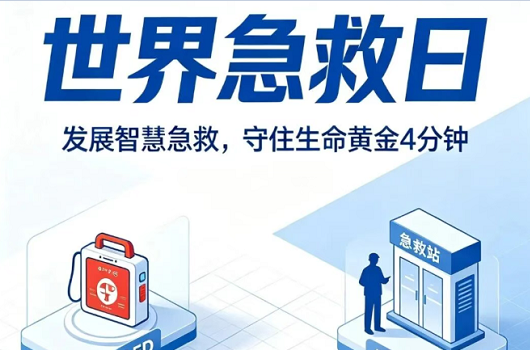 世界急救日｜学会急救，用好AED除颤仪，为生命护航