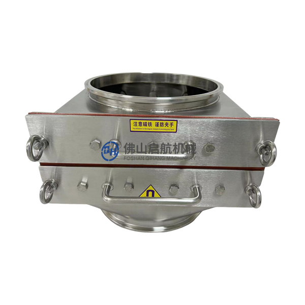 Working principle of fluid pipe iron remover