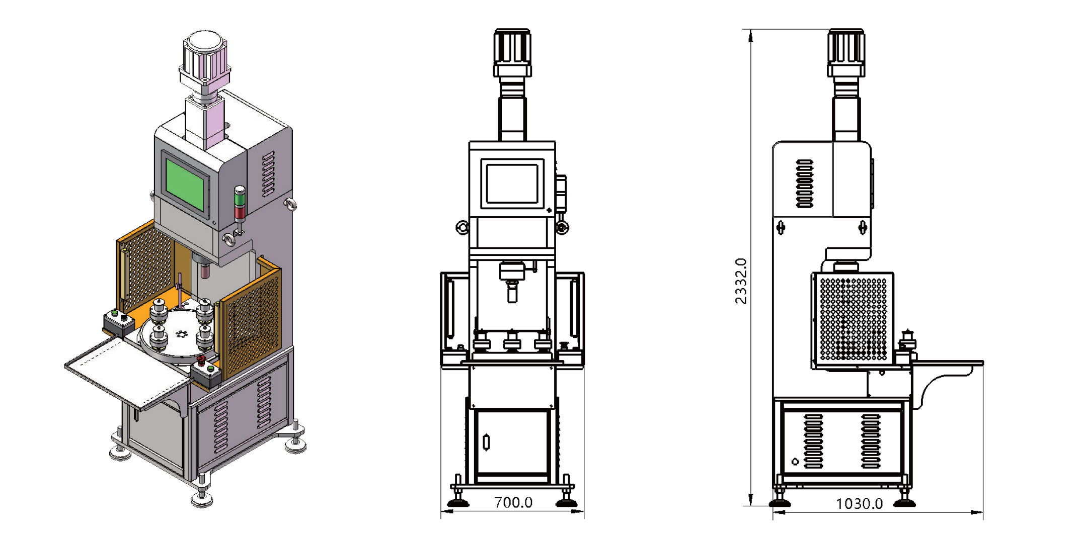 伺服压力机，转盘式伺服压力机