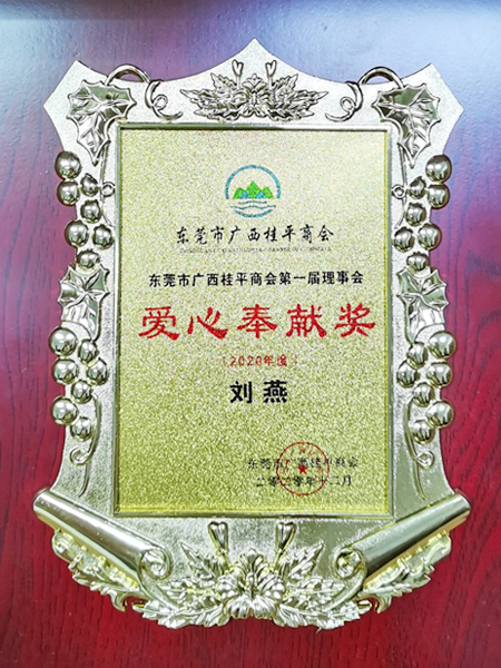 爱心奉献奖