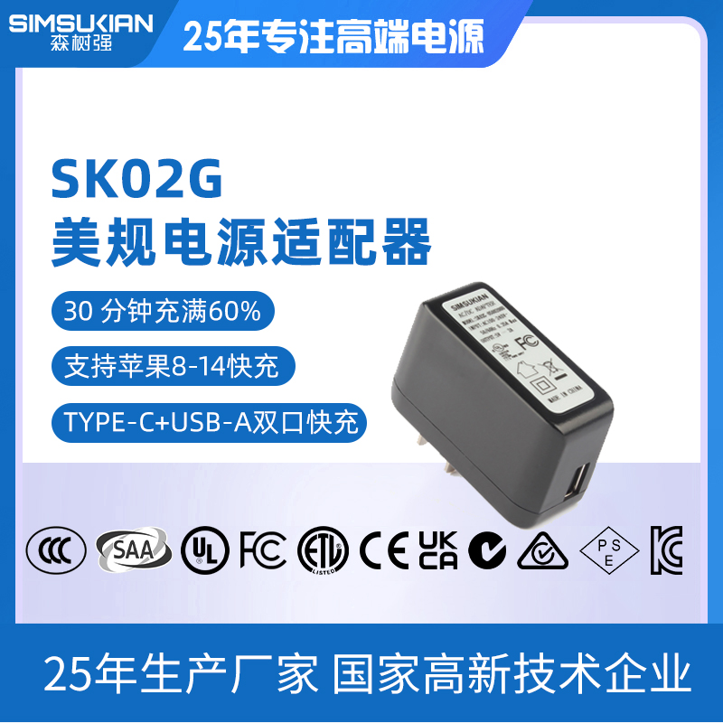 SK02G美规电源适...