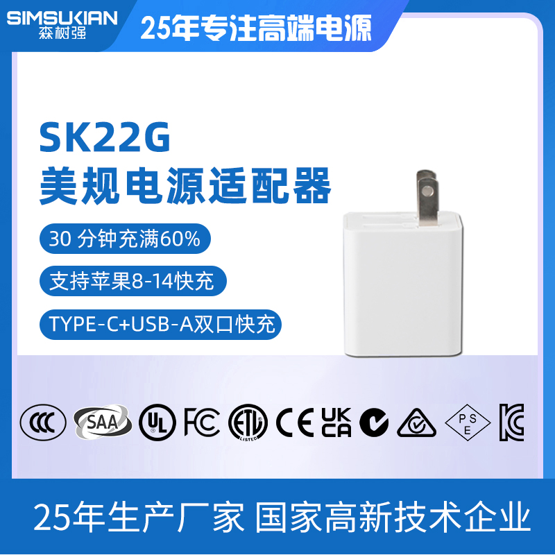 SK22G美规电源适...