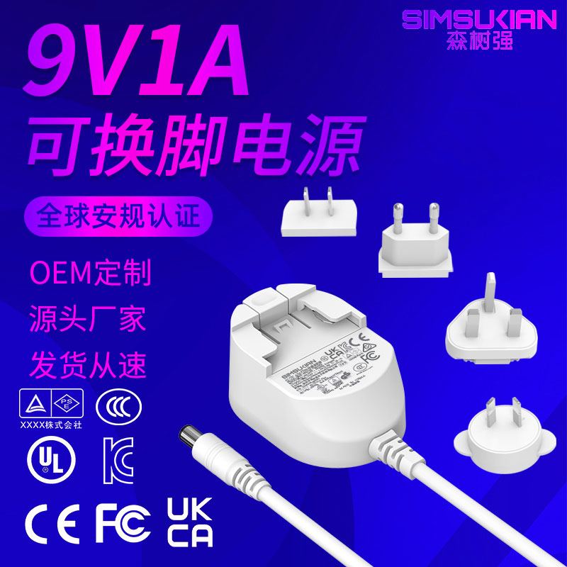 9V1A 转换头电源...