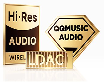 三金标音质认证：Hi-Res Audio Wireless、LDAC、QOMUSIC Audio