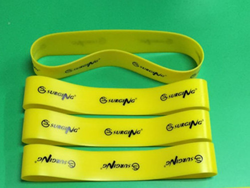 黄色丝印硅胶带