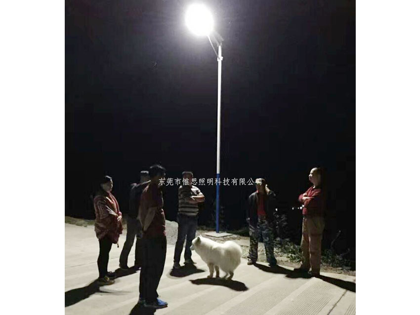 惟思太阳能路灯照亮湖南乡村