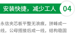 安装快捷，减少工人
