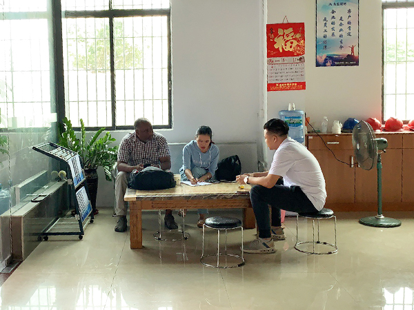 非洲客户洽谈现场