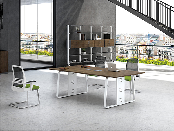 钢架板式会议桌,时尚...