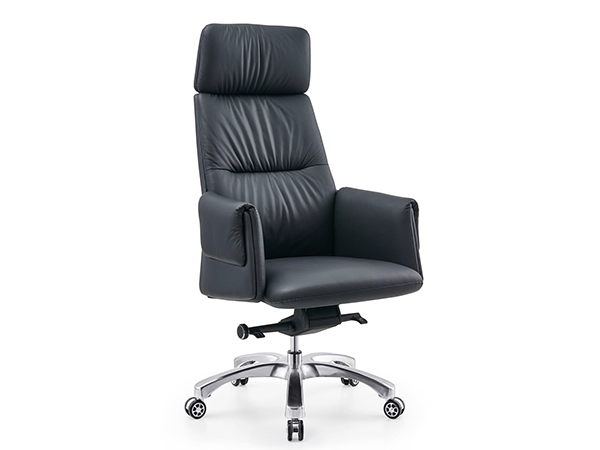 简约舒适办公老板椅皮...